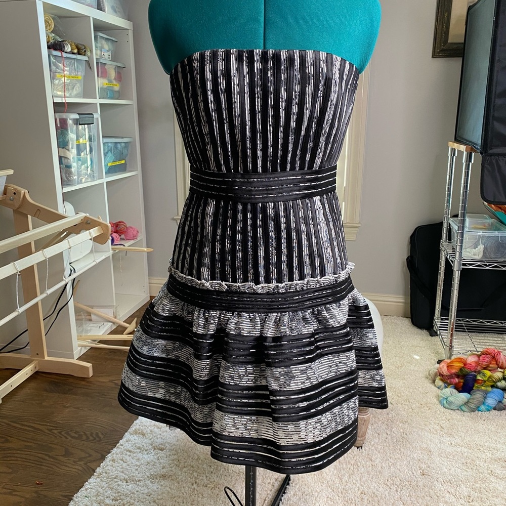 Strapless bcbg dress